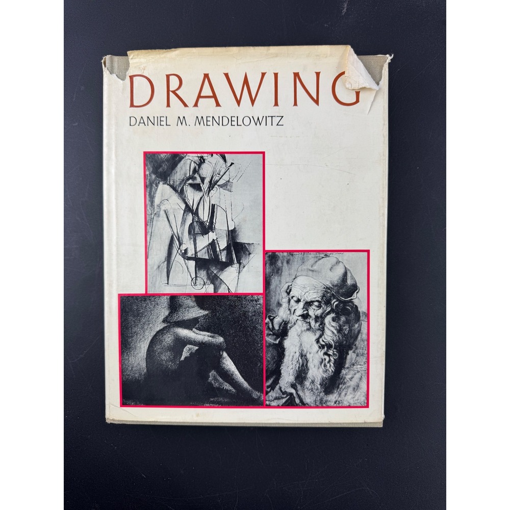 Drawing Daniel M Mendelowitz 1967 Hardcover Art‎ History Textbook Vintage Book